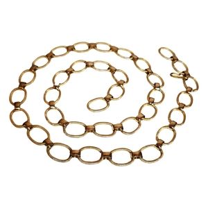 VINTAGE BELT GOLD & SILVER TONE CHAIN BOHO BELT